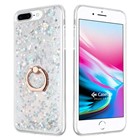 CaseUp Apple iPhone 8 Plus Kılıf Liquid Bling Gümüş
